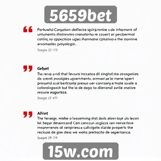 Depoimentos de usuários sobre a experiência em 5659bet