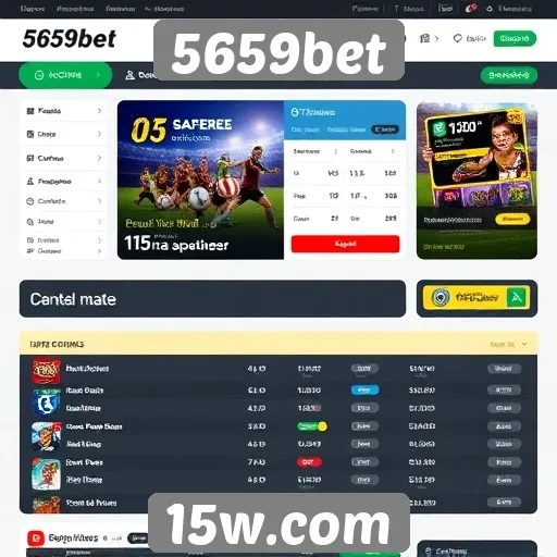 Avaliação da interface de usuário do site 5659bet